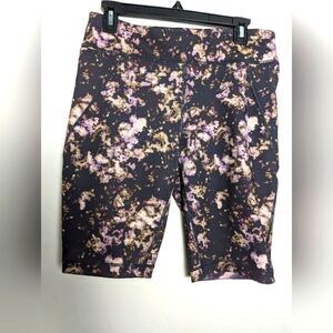 Title nine mad dash reversible biker shorts activewear running sz M